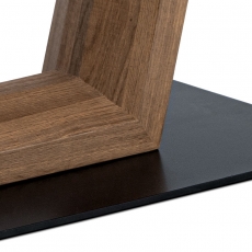 Jedálenský stôl Reno, 160 cm, čierna / hnedá - 3
