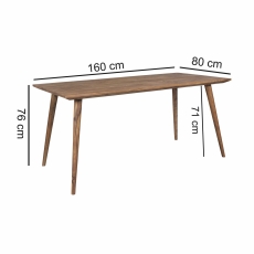 Jedálenský stôl Repa, 160 cm, masív Sheesham - 2