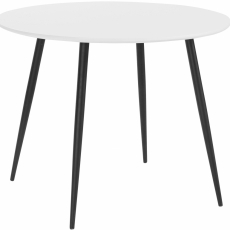 Jedálenský stôl Rex, 100 cm, biela/ čierna - 2