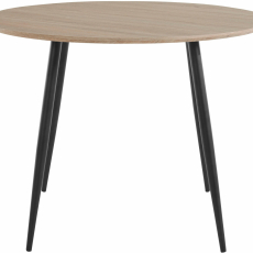 Jedálenský stôl Rex, 100 cm, dub / čierna - 2