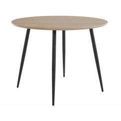 Jedálenský stôl Rex, 100 cm, dub / čierna