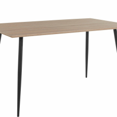 Jedálenský stôl Rex, 140 cm, dub / čierna - 1