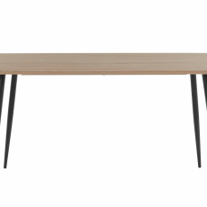 Jedálenský stôl Rex, 140 cm, dub / čierna - 2