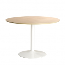 Jedálenský stôl Ronny, 110 cm, dub/biela - 1