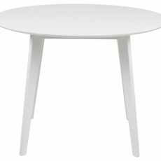 Jedálenský stôl Roxby, 105 cm, biela - 4