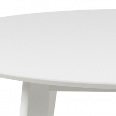 Jedálenský stôl Roxby, 105 cm, biela - 5