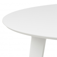 Jedálenský stôl Roxby, 105 cm, biela - 6