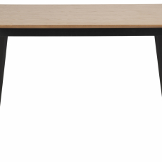 Jedálenský stôl Roxby, 120 cm, dub / čierna - 2