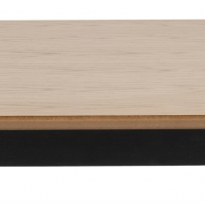 Jedálenský stôl Roxby, 120 cm, dub / čierna - 6