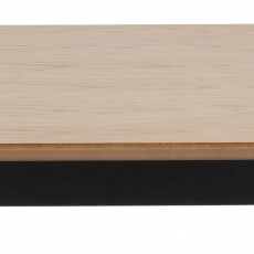 Jedálenský stôl Roxby, 120 cm, dub / čierna - 6