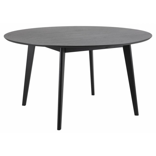 Jedálenský stôl Roxby, 140 cm, dub / čierna - 1