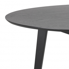 Jedálenský stôl Roxby, 140 cm, dub / čierna - 3