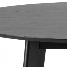 Jedálenský stôl Roxby, 140 cm, dub / čierna - 4