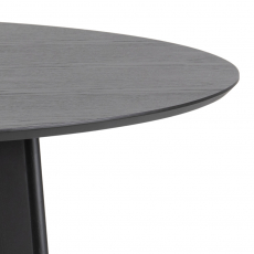 Jedálenský stôl Roxby, 140 cm, dub / čierna - 8