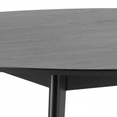 Jedálenský stôl Roxby, 140 cm, dub / čierna - 9