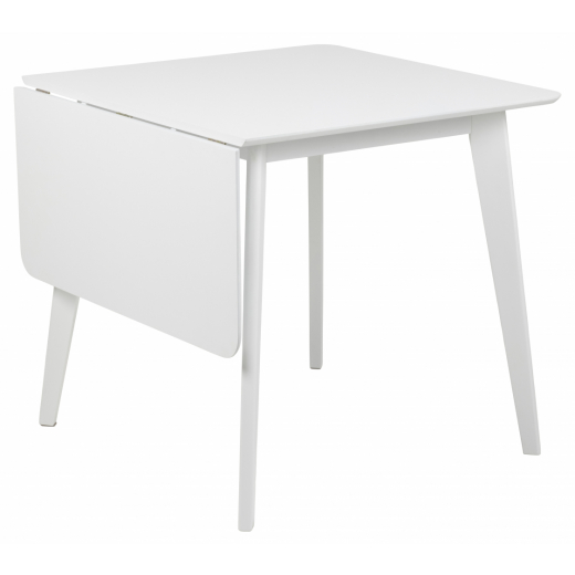 Jedálenský stôl Roxby, 80-120 cm, biela - 1