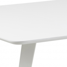 Jedálenský stôl Roxby, 80-120 cm, biela - 2