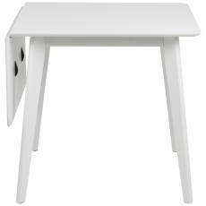 Jedálenský stôl Roxby, 80-120 cm, biela - 11