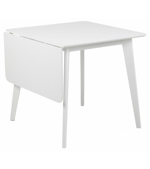 Jedálenský stôl Roxby, 80-120 cm, biela