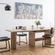 Jedálenský stôl rozkladací Ancora, 310 cm, Sonoma dub - 10