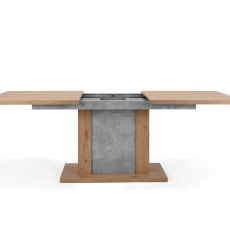 Jedálenský stôl rozkladací Argo, 215 cm, betón/dub - 4
