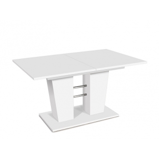 Jedálenský stôl rozkladací Brenda, 180 cm, biela
