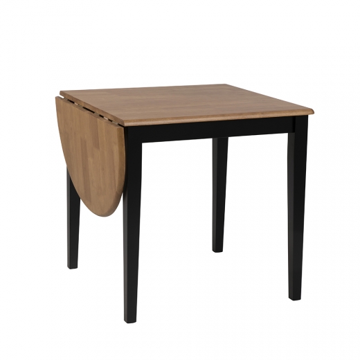 Jedálenský stôl rozkladací Brian, 115 cm, dub/čierna - 1