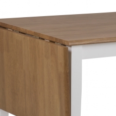 Jedálenský stôl rozkladací Brian, 160 cm, dub/biela - 3