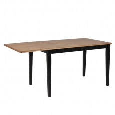 Jedálenský stôl rozkladací Brian, 160 cm, dub/čierna - 4