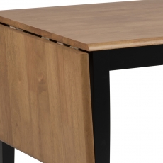 Jedálenský stôl rozkladací Brian, 160 cm, dub/čierna - 3