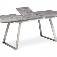 Jedálenský stôl rozkladací Durham, 160 cm, sivá - 1
