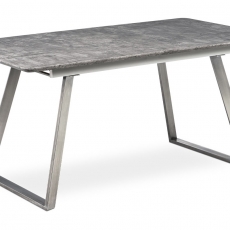 Jedálenský stôl rozkladací Durham, 160 cm, sivá - 3