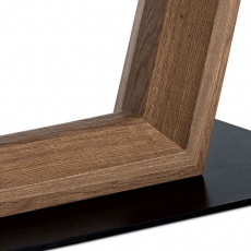 Jedálenský stôl rozkladací Gilbert, 180 cm, čierna/hnedá - 6