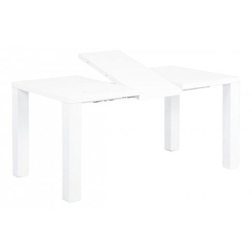Jedálenský stôl rozkladací Lucia, 160 cm, biela - 1