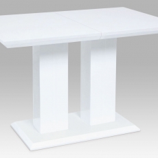 Jedálenský stôl rozkladací Nevada, 160 cm, biela - 2