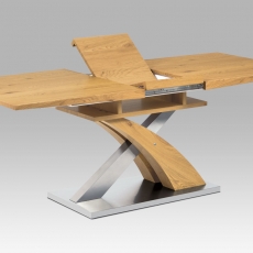 Jedálenský stôl rozkladací Norfolk, 160 cm, dub - 1