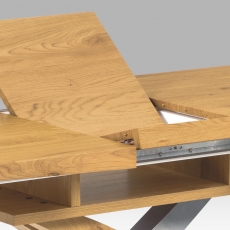 Jedálenský stôl rozkladací Norfolk, 160 cm, dub - 5