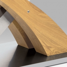 Jedálenský stôl rozkladací Norfolk, 160 cm, dub - 6