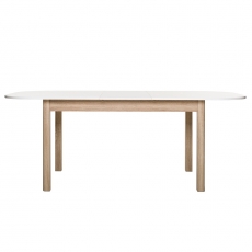 Jedálenský stôl rozkladací Skane, 200 cm, biela / Sonoma dub - 6
