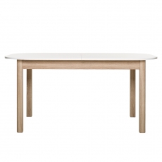 Jedálenský stôl rozkladací Skane, 200 cm, biela / Sonoma dub - 3