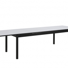Jedálenský stôl rozkladací Solna, 315 cm, biela/čierna - 2
