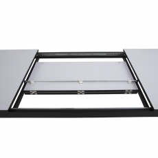 Jedálenský stôl rozkladací Solna, 315 cm, biela/čierna - 4