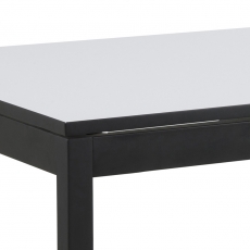 Jedálenský stôl rozkladací Solna, 315 cm, biela/čierna - 5