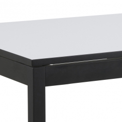 Jedálenský stôl rozkladací Solna, 315 cm, biela/čierna