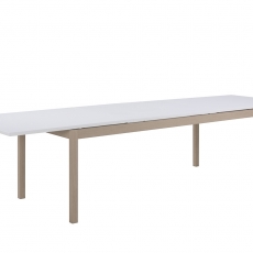 Jedálenský stôl rozkladací Solna, 315 cm, biela/dub - 2