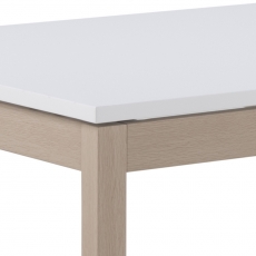 Jedálenský stôl rozkladací Solna, 315 cm, biela/dub - 4