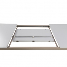 Jedálenský stôl rozkladací Solna, 315 cm, biela/dub - 5