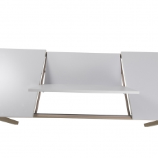 Jedálenský stôl rozkladací Solna, 315 cm, biela/dub - 6