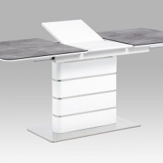 Jedálenský stôl rozkladací Tampa, 180 cm, sivá / biela - 2