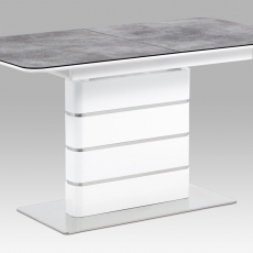 Jedálenský stôl rozkladací Tampa, 180 cm, sivá / biela - 3